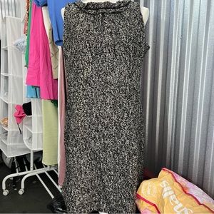 Twill Black and White Dress